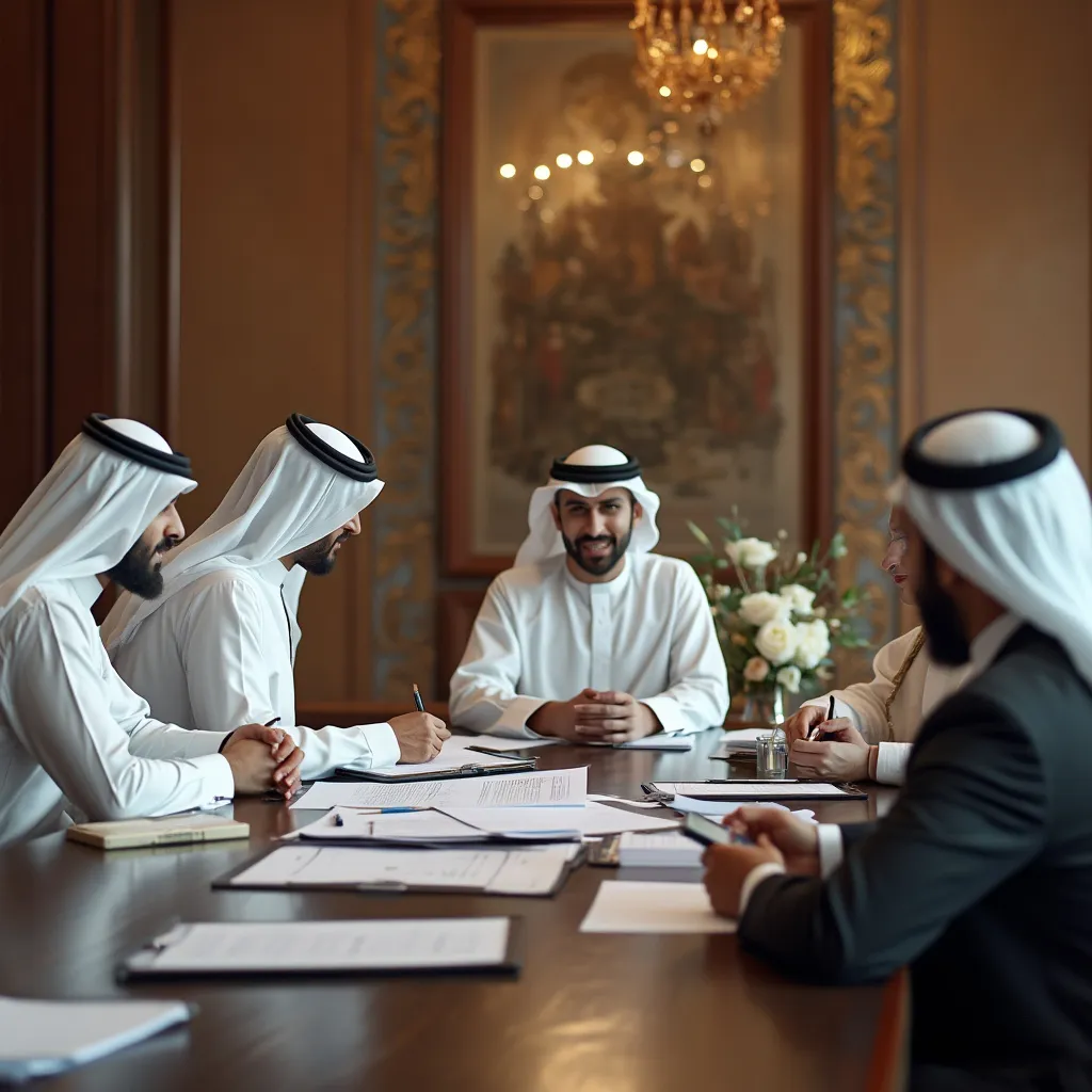 صورة توضح بيئة الأعمال في الإمارات